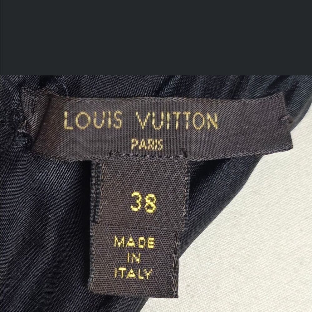 Louis Vuitton Dress Black Monogram Lace Size 38 - Picture 8 of 11